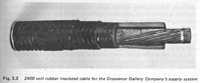 Fig. 3.2.  2400 volt rubber insulated cable for the Grosvenor Gallery Company's supply system
