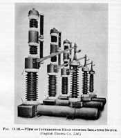 Fig. 15.16 - View of Interruptor Head showing Isolating Switch (English Electric Co. Ltd.)