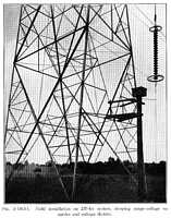 Fig. 3.14 (b). Field installation on 220-kv system, showing surge-voltage recorder and voltage divider.