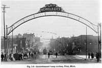 Fig. 1-6 - Incandescent lamp arches, Flint, Mich.