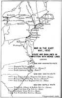 War in the East, May 1850 - House and Bain Lines in Competition with Morse Lines