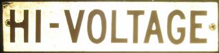 HI - VOLTAGE
Sheet metal.