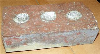 Brick from Furnace "B" at Hemingray, Muncie Ind