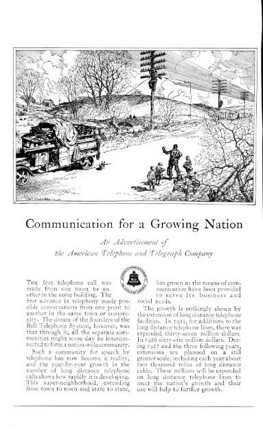 1927 Communication for a Growing Nation