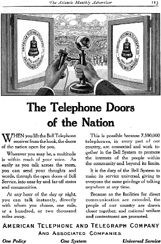 The telephone doors to the Nation